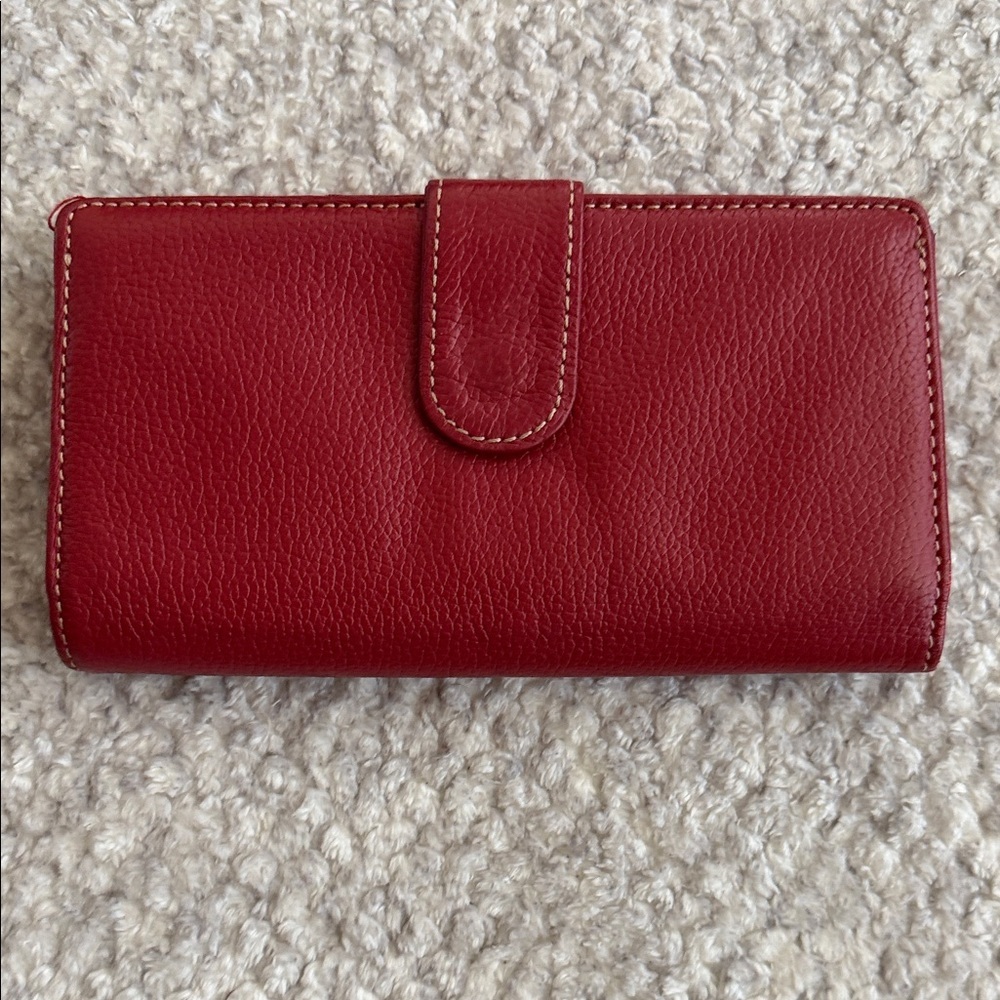 Elegant Red Leather Wallet